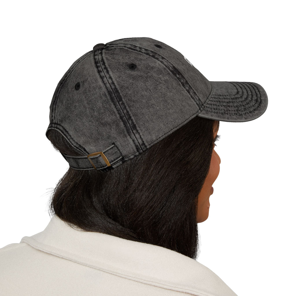 Vintage Embroidered Cap – "DOORSTEP" Distressed Dad Hat