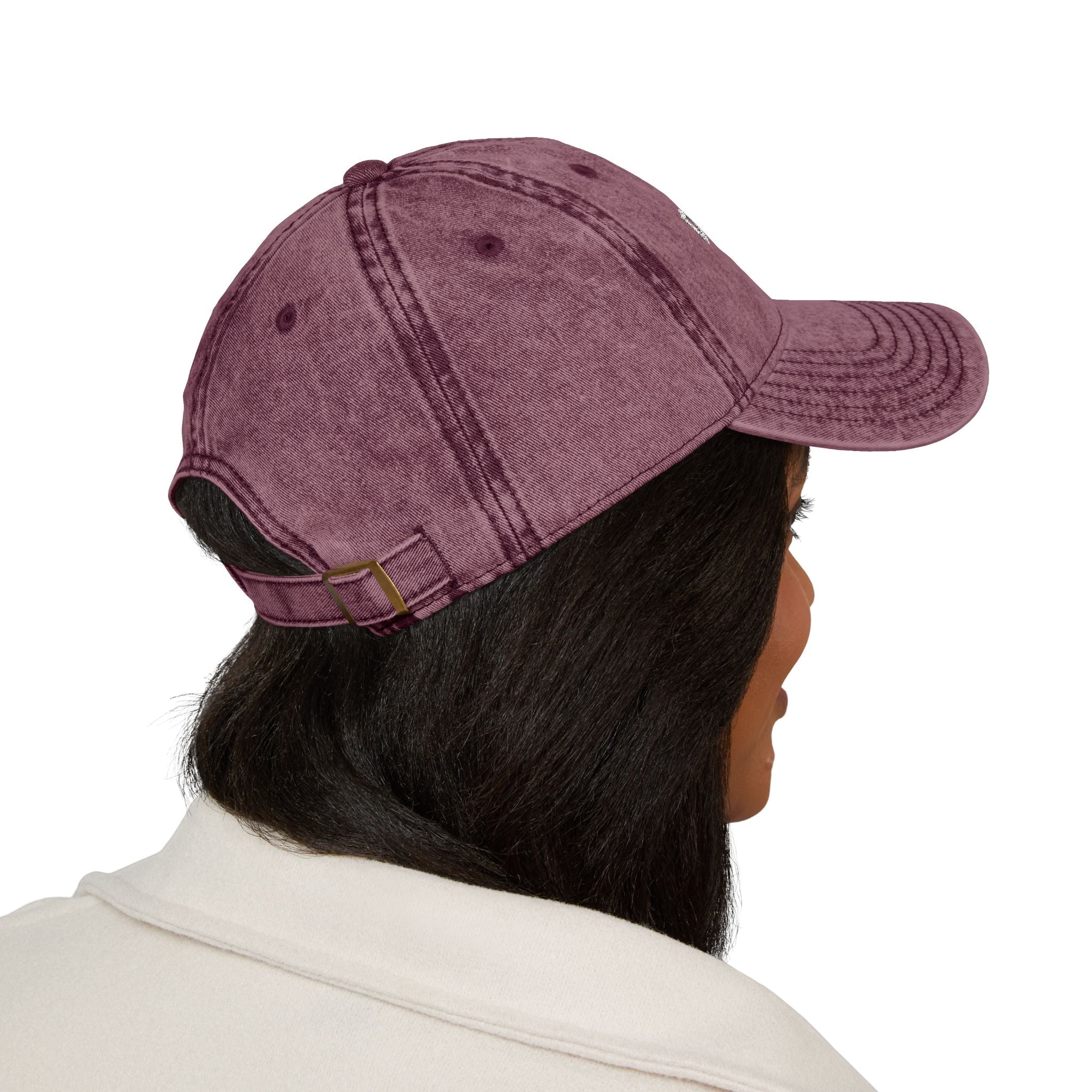Vintage Embroidered Cap – "DOORSTEP" Distressed Dad Hat