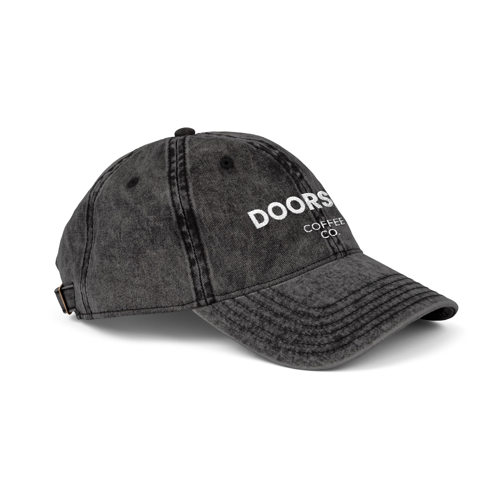Vintage Embroidered Cap – "DOORSTEP" Distressed Dad Hat