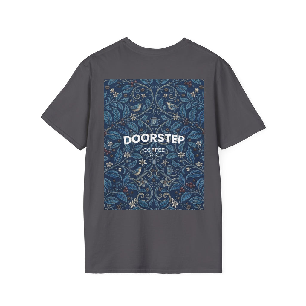 Blue Floral Tile Doorstep T-Shirt