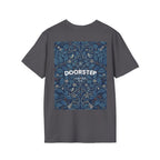 Blue Floral Tile Doorstep T-Shirt