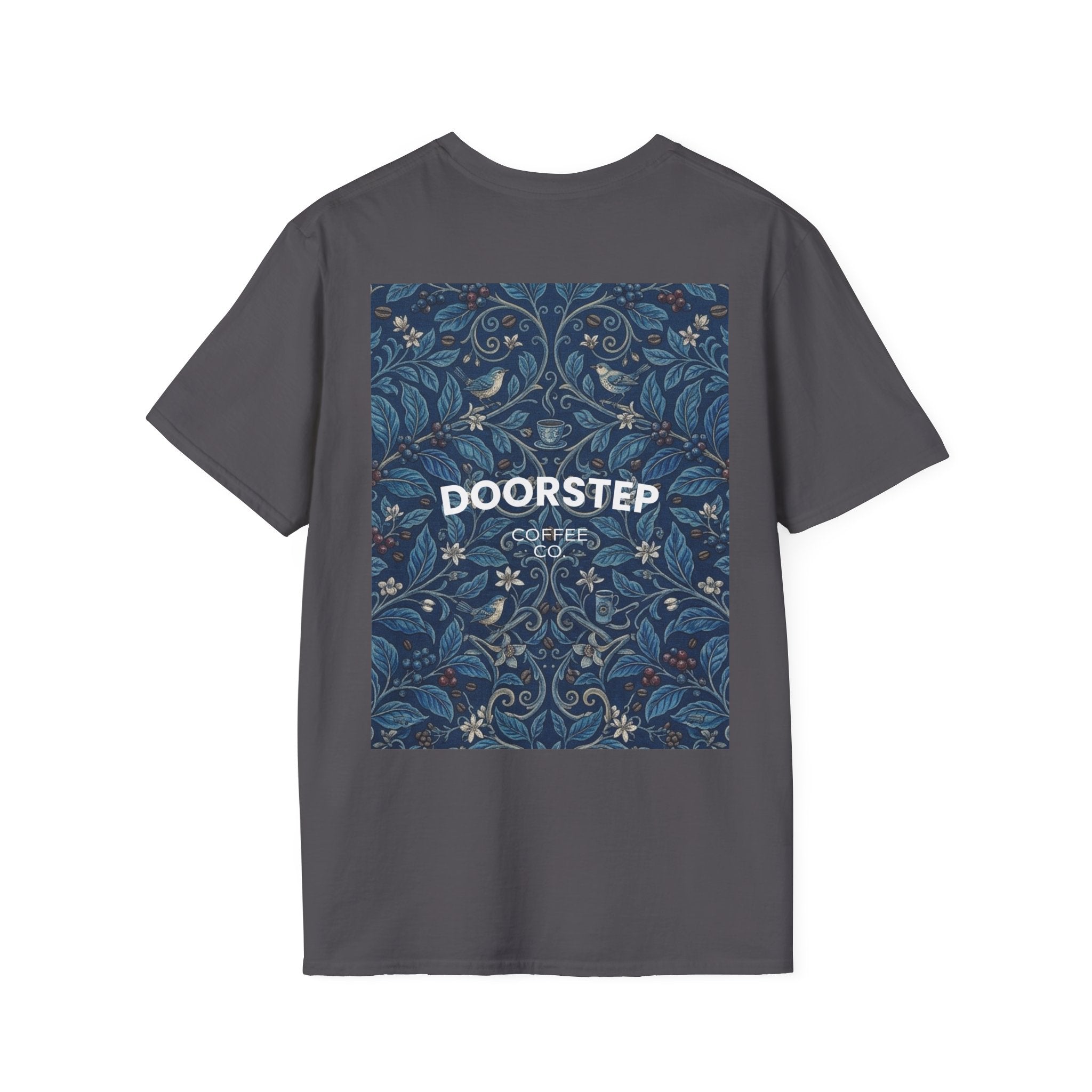 Blue Floral Tile Doorstep T-Shirt