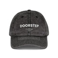 Vintage Embroidered Cap – "DOORSTEP" Distressed Dad Hat