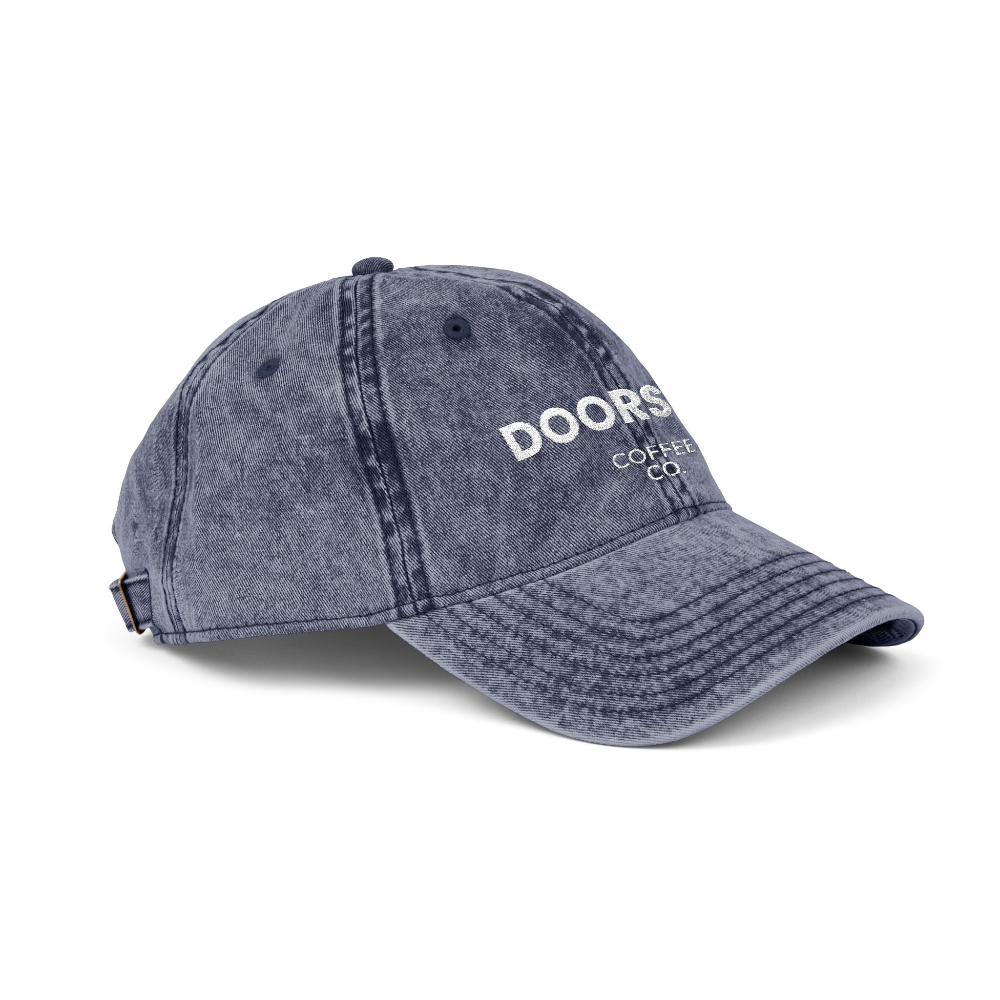 Vintage Embroidered Cap – "DOORSTEP" Distressed Dad Hat
