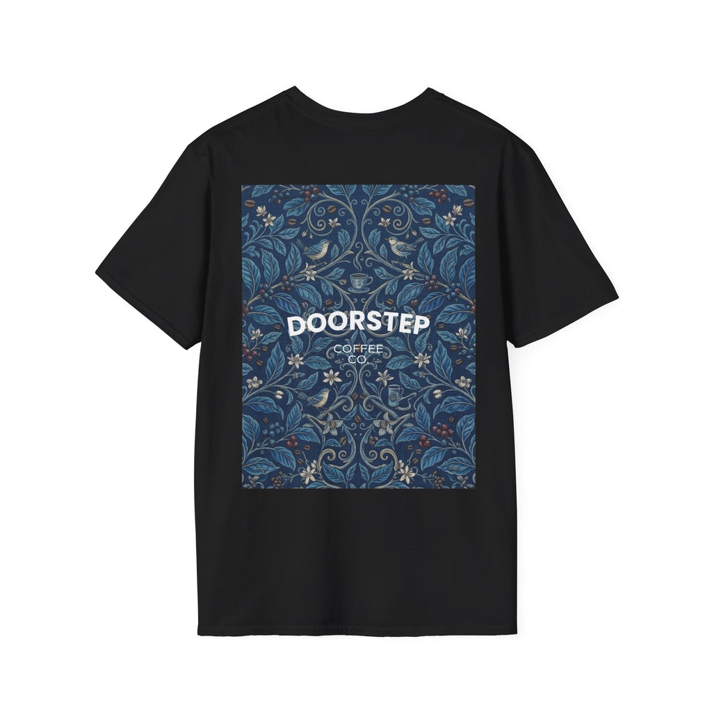 Blue Floral Tile Doorstep T-Shirt