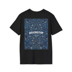 Blue Floral Tile Doorstep T-Shirt