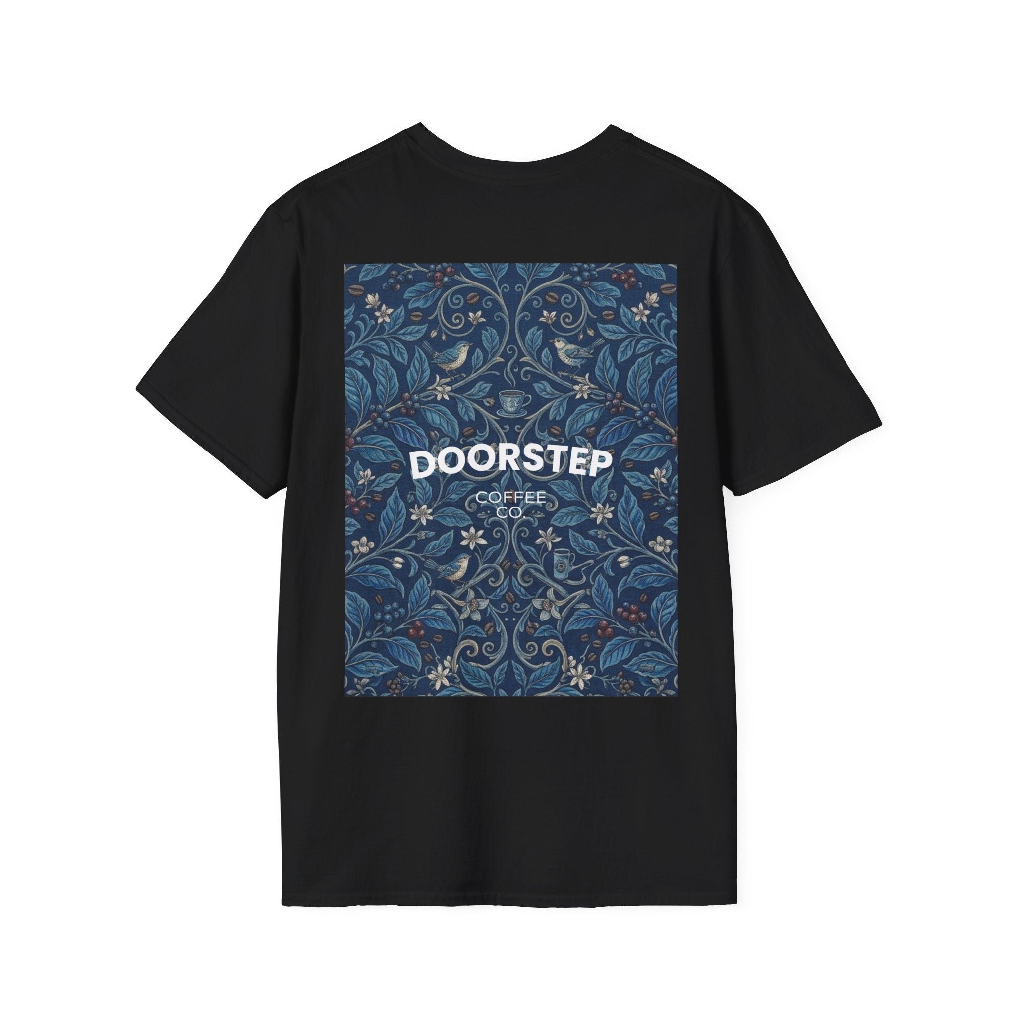 Blue Floral Tile Doorstep T-Shirt