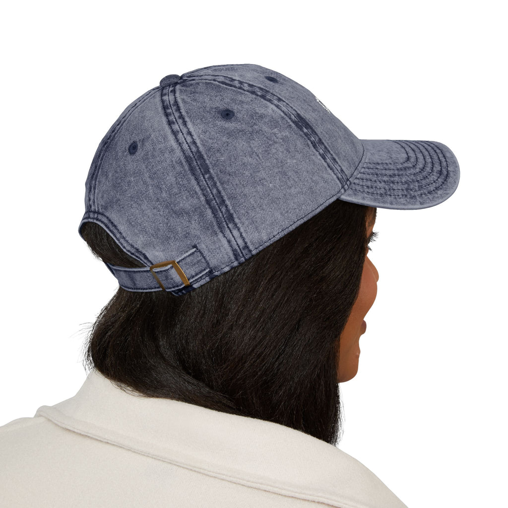 Vintage Embroidered Cap – "DOORSTEP" Distressed Dad Hat