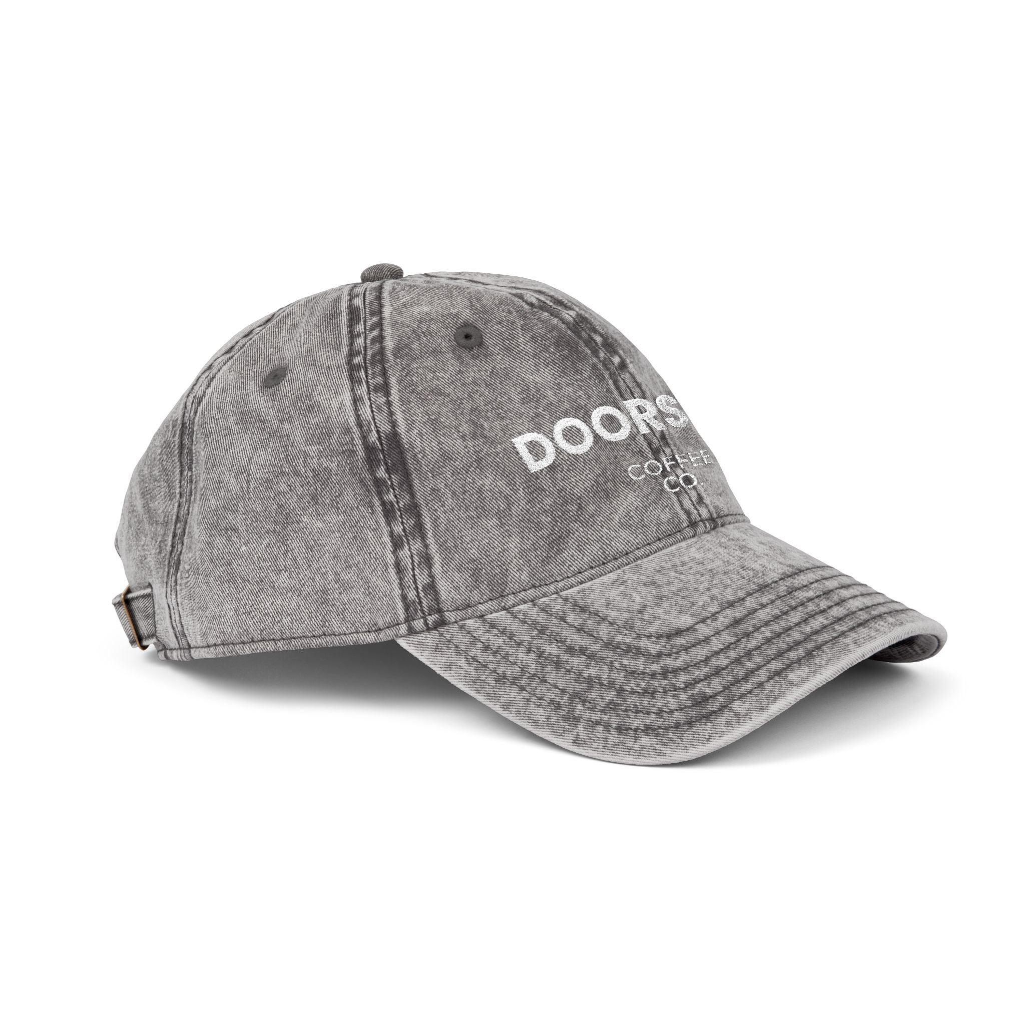 Vintage Embroidered Cap – "DOORSTEP" Distressed Dad Hat