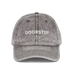 Vintage Embroidered Cap – "DOORSTEP" Distressed Dad Hat
