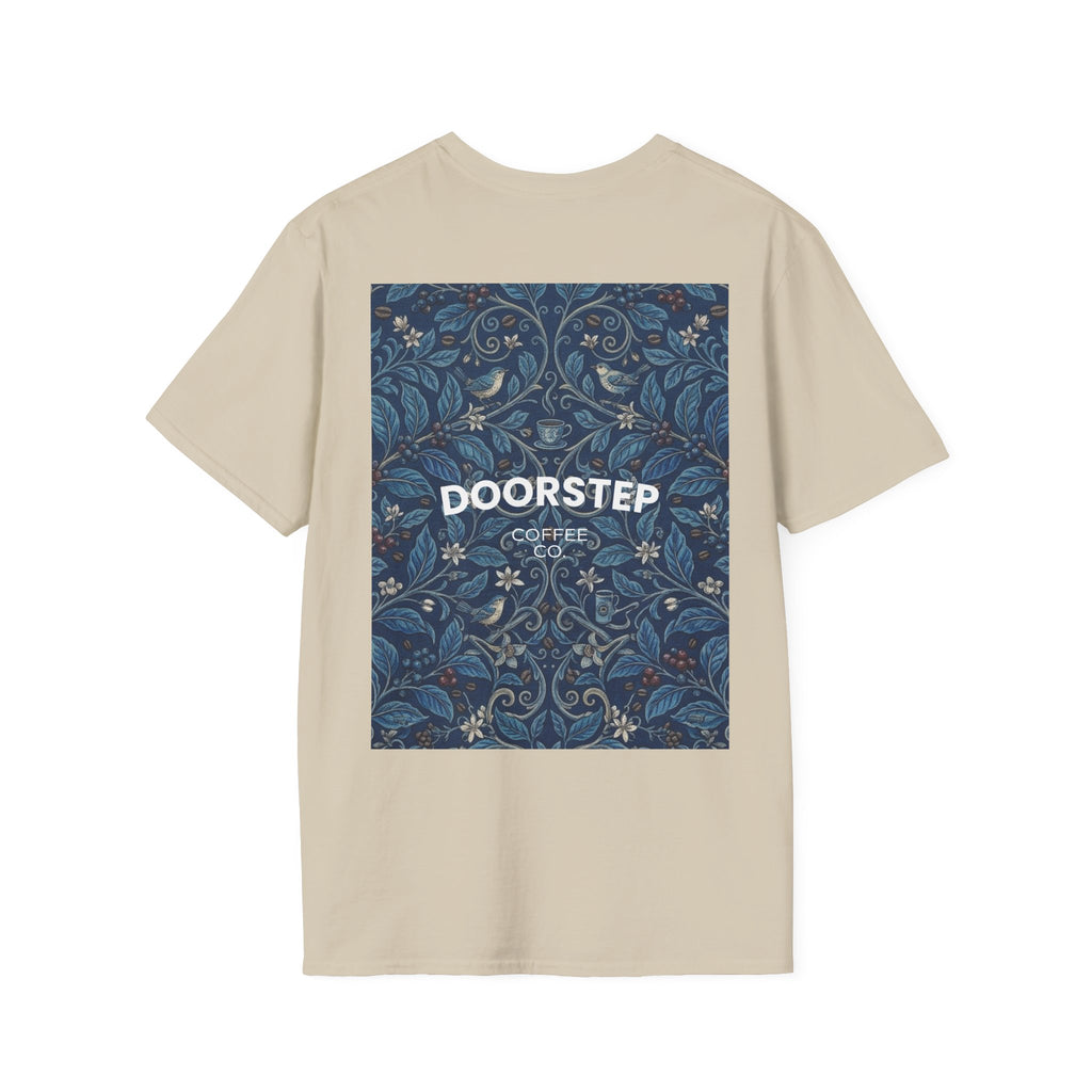Blue Floral Tile Doorstep T-Shirt
