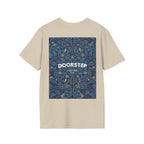 Blue Floral Tile Doorstep T-Shirt
